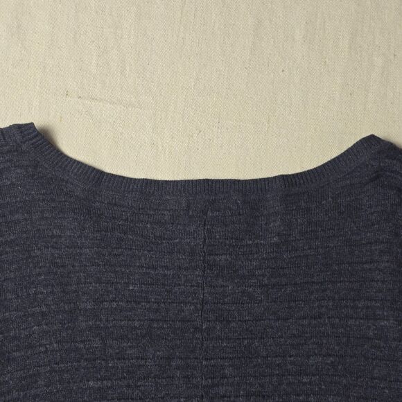 Caslon Women's Medium Charcoal Cotton Knit Stretch Sweater Dress‎ - Picture 12 of 14